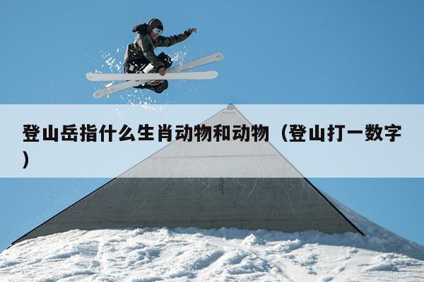 登山岳指什么生肖动物和动物（登山打一数字）