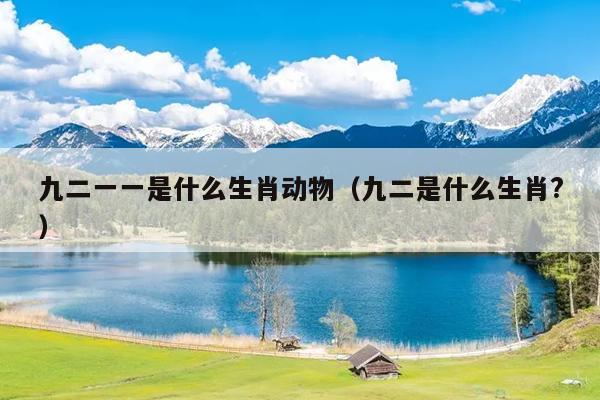 九二一一是什么生肖动物（九二是什么生肖?）