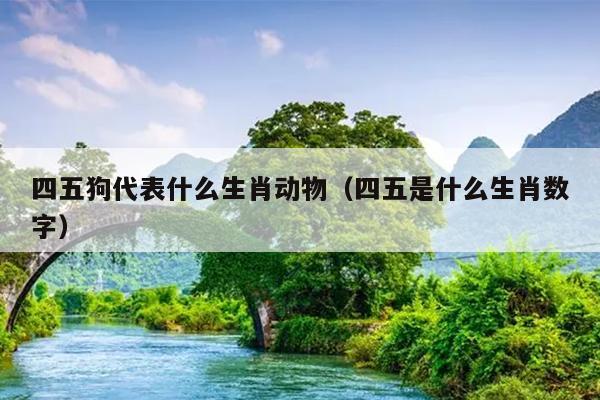 四五狗代表什么生肖动物（四五是什么生肖数字）