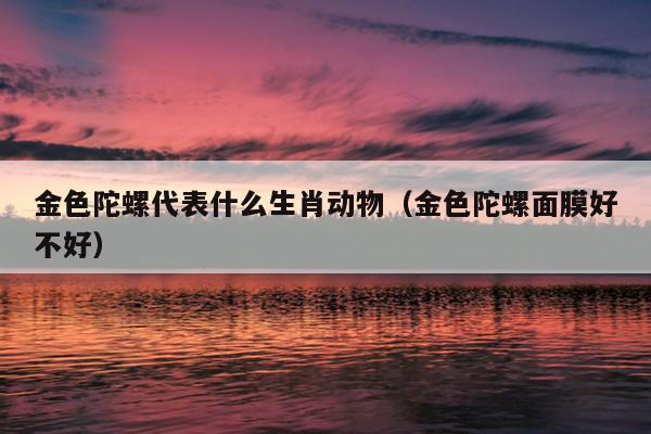 金色陀螺代表什么生肖动物（金色陀螺面膜好不好）