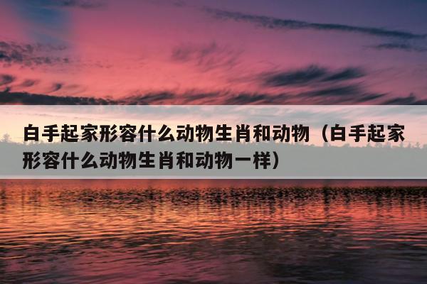 白手起家形容什么动物生肖和动物（白手起家形容什么动物生肖和动物一样）