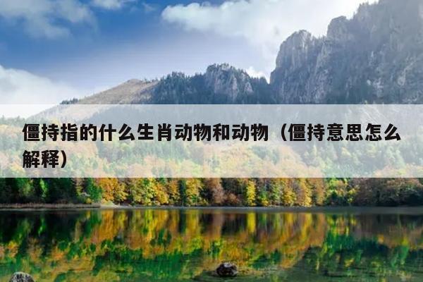 僵持指的什么生肖动物和动物（僵持意思怎么解释）