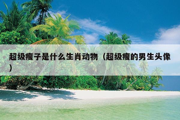 超级瘦子是什么生肖动物（超级瘦的男生头像）