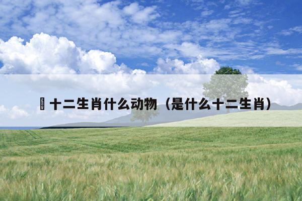 磡十二生肖什么动物（是什么十二生肖）