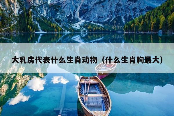 大乳房代表什么生肖动物（什么生肖胸最大）