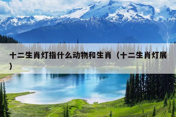 十二生肖灯指什么动物和生肖（十二生肖灯展）