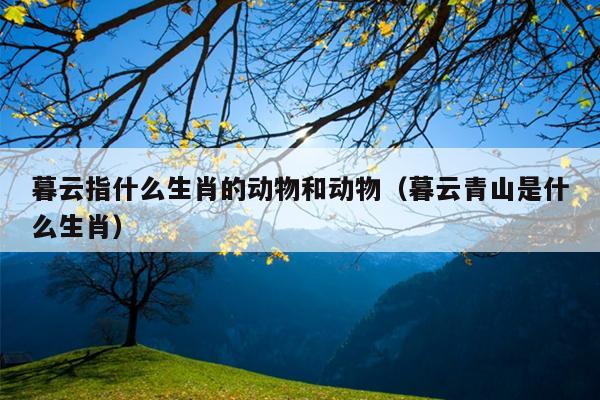 暮云指什么生肖的动物和动物（暮云青山是什么生肖）