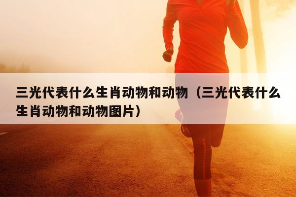 三光代表什么生肖动物和动物（三光代表什么生肖动物和动物图片）