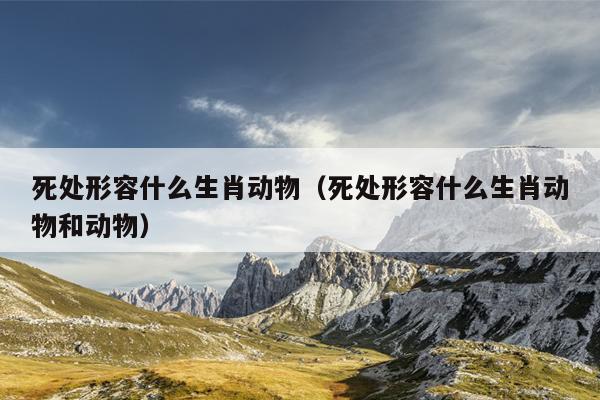 死处形容什么生肖动物（死处形容什么生肖动物和动物）