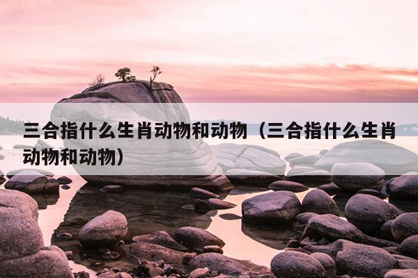 三合指什么生肖动物和动物（三合指什么生肖动物和动物）