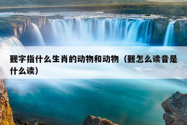 觐字指什么生肖的动物和动物（觐怎么读音是什么读）
