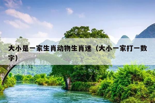 大小是一家生肖动物生肖迷（大小一家打一数字）