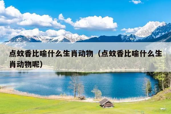 点蚊香比喻什么生肖动物（点蚊香比喻什么生肖动物呢）