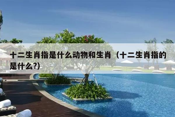 十二生肖指是什么动物和生肖（十二生肖指的是什么?）