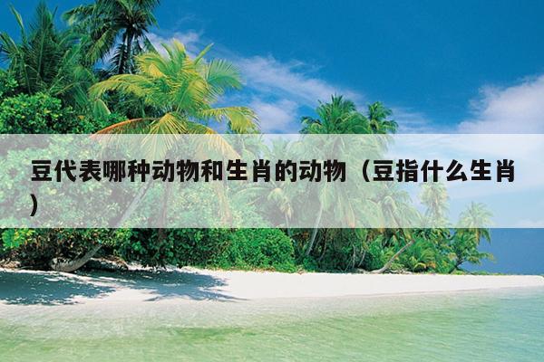 豆代表哪种动物和生肖的动物（豆指什么生肖）