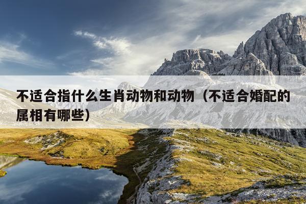 不适合指什么生肖动物和动物（不适合婚配的属相有哪些）