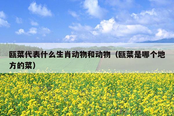 瓯菜代表什么生肖动物和动物（瓯菜是哪个地方的菜）