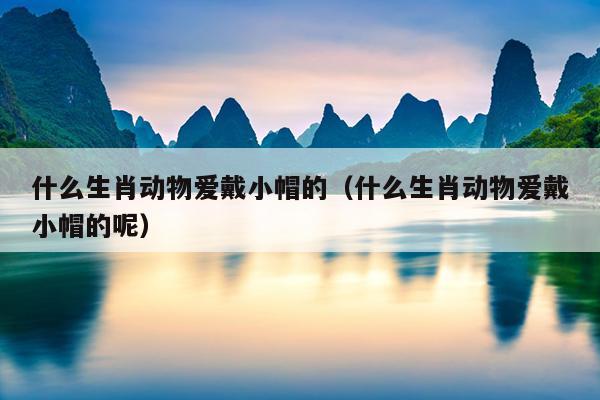 什么生肖动物爱戴小帽的（什么生肖动物爱戴小帽的呢）