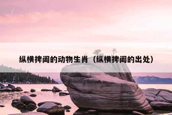 纵横捭阖的动物生肖（纵横捭阖的出处）