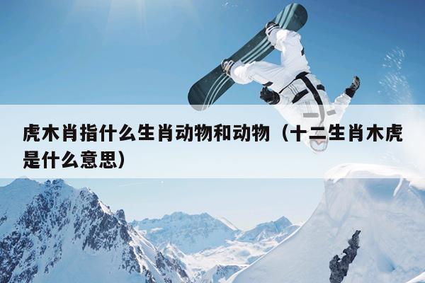 虎木肖指什么生肖动物和动物（十二生肖木虎是什么意思）