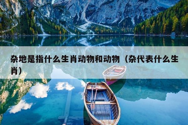 杂地是指什么生肖动物和动物（杂代表什么生肖）