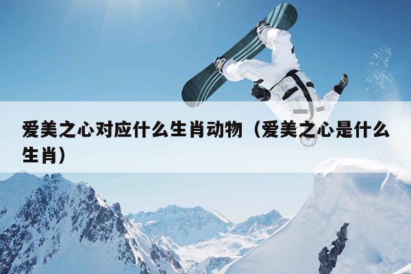 爱美之心对应什么生肖动物（爱美之心是什么生肖）
