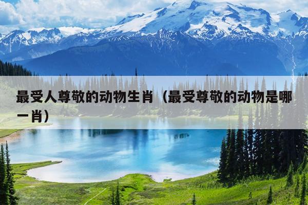 最受人尊敬的动物生肖（最受尊敬的动物是哪一肖）