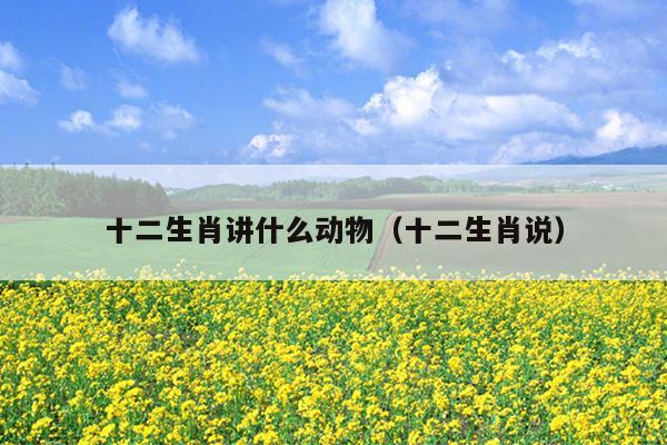 十二生肖讲什么动物（十二生肖说）