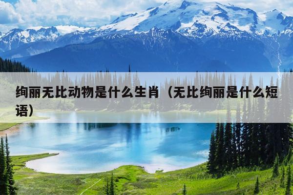 绚丽无比动物是什么生肖（无比绚丽是什么短语）