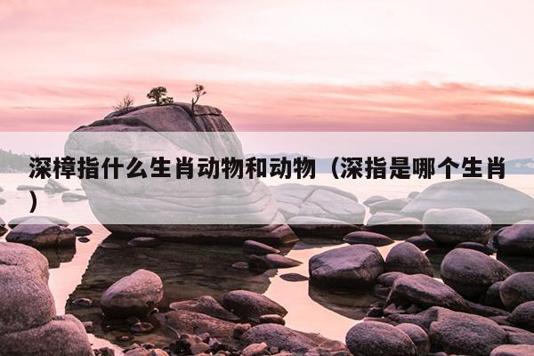 深樟指什么生肖动物和动物（深指是哪个生肖）