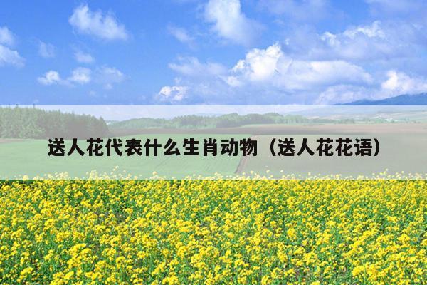 送人花代表什么生肖动物（送人花花语）