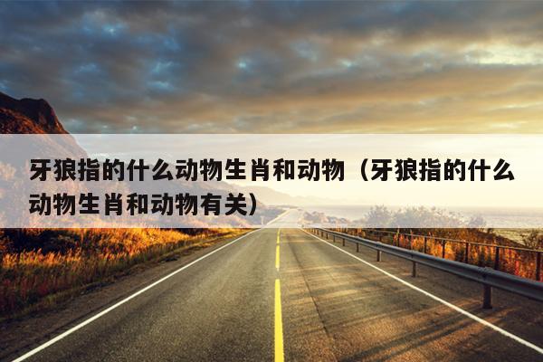 牙狼指的什么动物生肖和动物（牙狼指的什么动物生肖和动物有关）