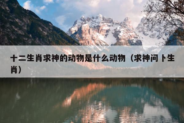 十二生肖求神的动物是什么动物（求神问卜生肖）