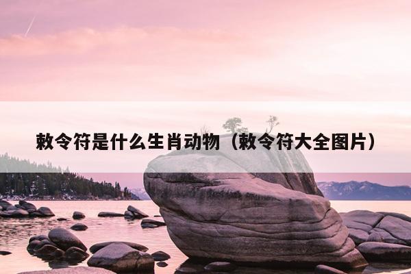 敕令符是什么生肖动物（敕令符大全图片）