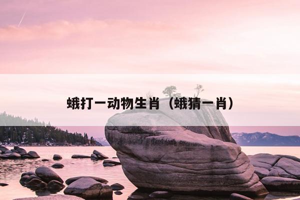 蛾打一动物生肖（蛾猜一肖）