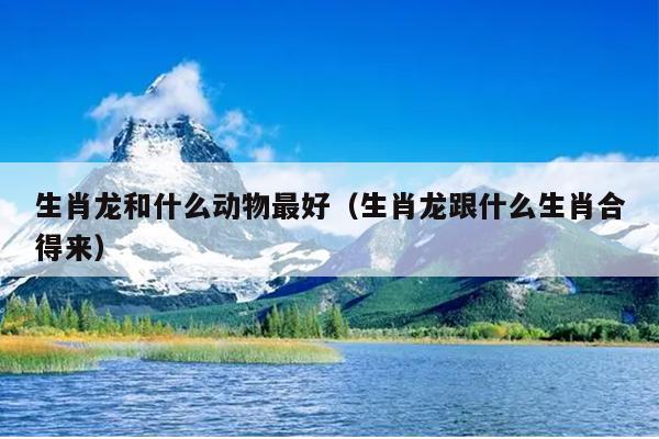 生肖龙和什么动物最好（生肖龙跟什么生肖合得来）