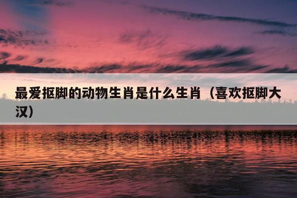 最爱抠脚的动物生肖是什么生肖（喜欢抠脚大汉）