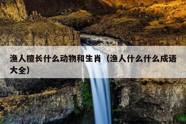 渔人擅长什么动物和生肖（渔人什么什么成语大全）