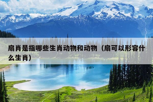 扇肖是指哪些生肖动物和动物（扇可以形容什么生肖）