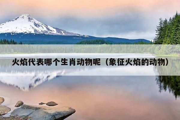 火焰代表哪个生肖动物呢（象征火焰的动物）