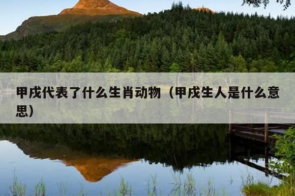 甲戌代表了什么生肖动物（甲戌生人是什么意思）