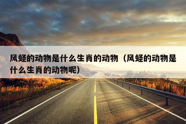 风蛏的动物是什么生肖的动物（风蛏的动物是什么生肖的动物呢）