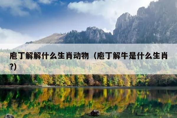 庖丁解解什么生肖动物（庖丁解牛是什么生肖?）
