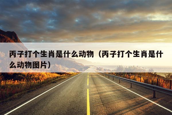 丙子打个生肖是什么动物（丙子打个生肖是什么动物图片）