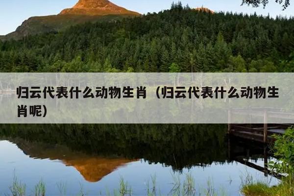 归云代表什么动物生肖（归云代表什么动物生肖呢）