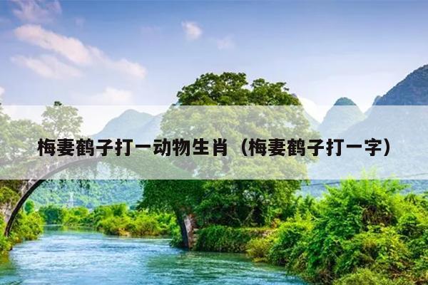 梅妻鹤子打一动物生肖（梅妻鹤子打一字）