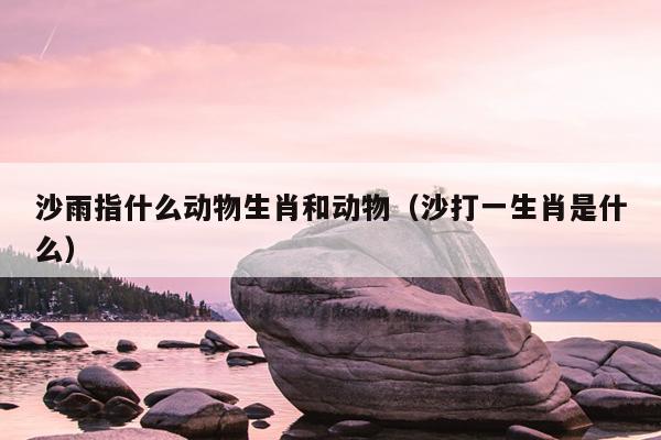 沙雨指什么动物生肖和动物（沙打一生肖是什么）