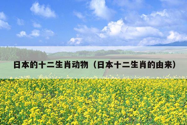 日本的十二生肖动物（日本十二生肖的由来）