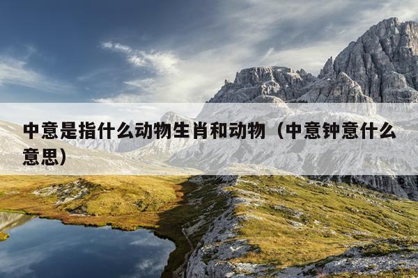 中意是指什么动物生肖和动物（中意钟意什么意思）