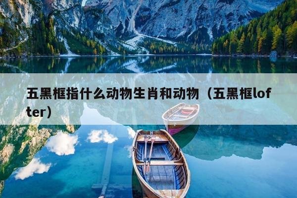 五黑框指什么动物生肖和动物（五黑框lofter）
